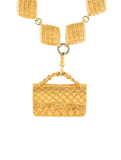 chanel necklace bag|Chanel necklace outlet.